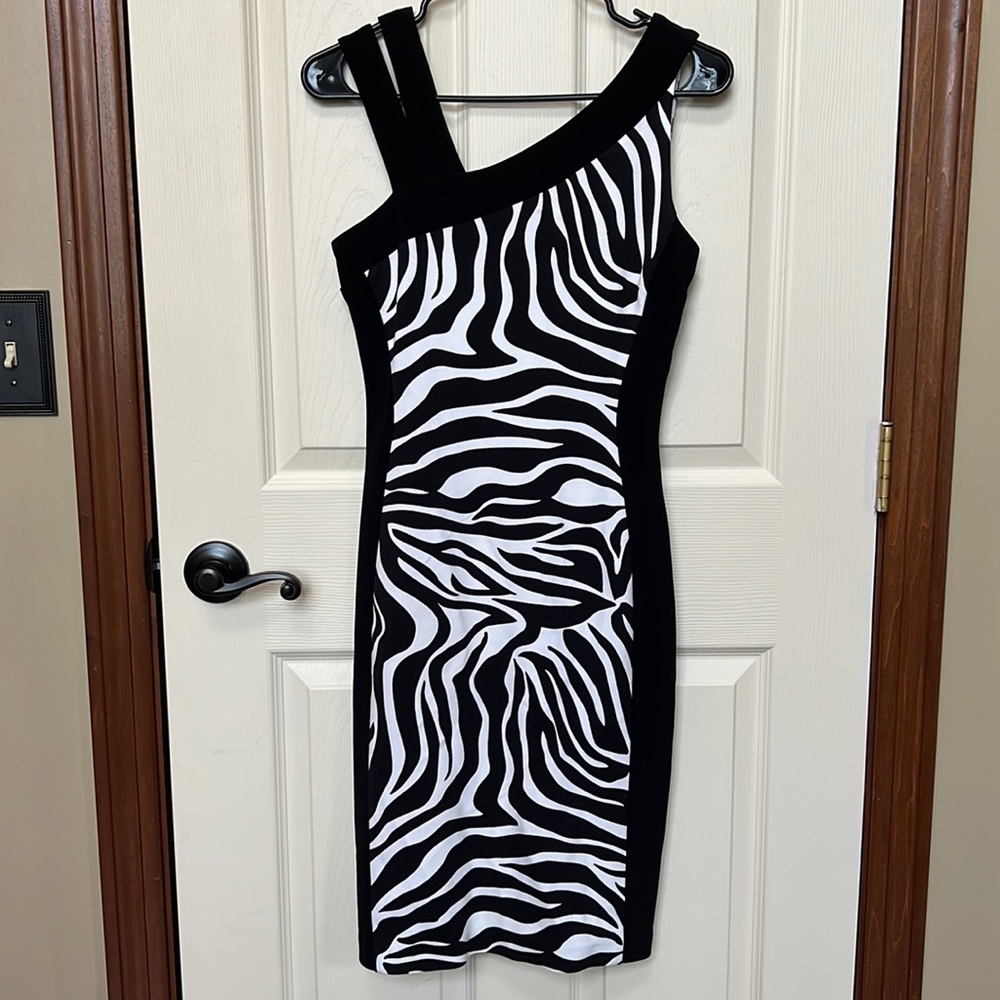 Joseph Ribkoff zebra print dress